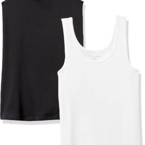 Amazon Essentials Women's Slim-Fit Tank Top, Pack of 2