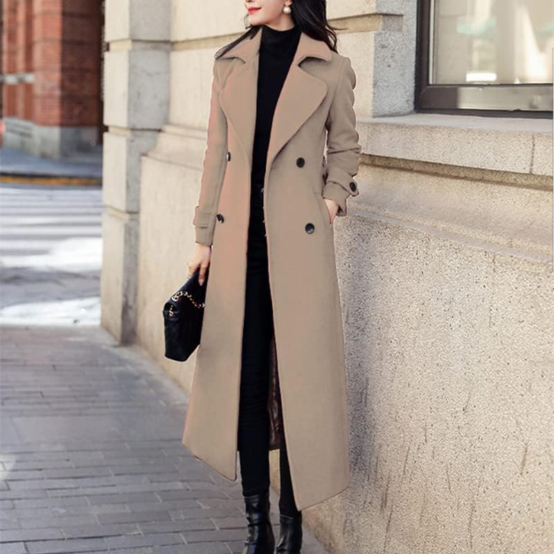 Autumn Winter New Women Fashion Coat Warm Color Long Jacket With Pocket Ladies Outwear Slim Clothing For Womens - Image 5