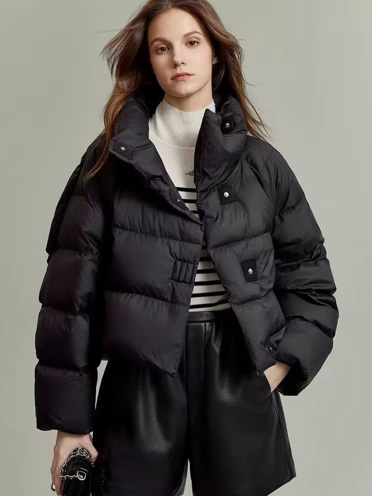 BDSWDSRT Jacket Winter Short Puffer Jacket Women Clothing Coats Warm Stand-up Collar Coat Jackets - Image 7