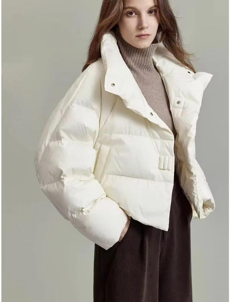 BDSWDSRT Jacket Winter Short Puffer Jacket Women Clothing Coats Warm Stand-up Collar Coat Jackets - Image 6