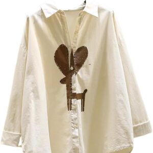 Black Shirt for Women Spring Clothes Loose Casual Temperament top