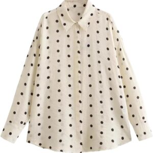 Casual Spring Autumn Tshirt Clothing Fashion DotS Shirts