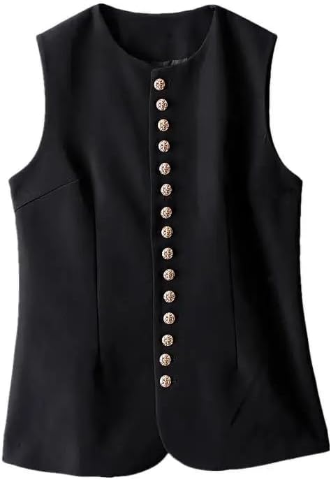 ChenKongHai Sleeveless Jackets Women Autumn - -button Woman Vest Slim Winter Female Clothing - Image 6