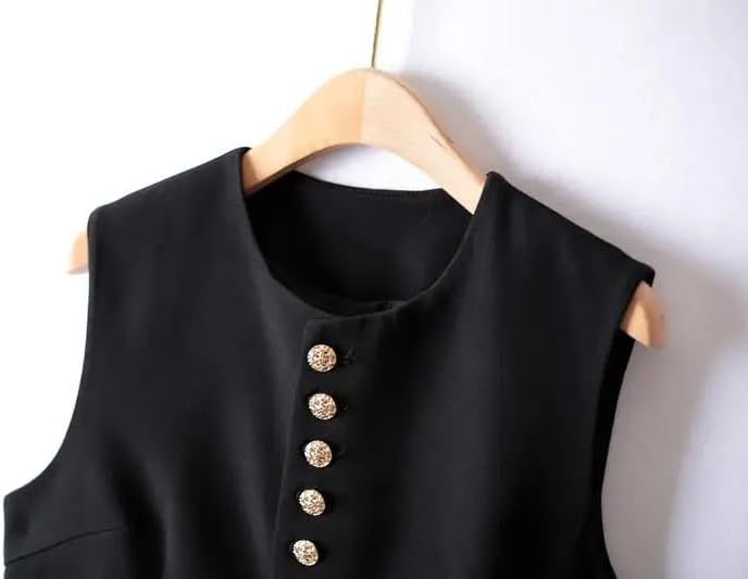ChenKongHai Sleeveless Jackets Women Autumn - -button Woman Vest Slim Winter Female Clothing - Image 3
