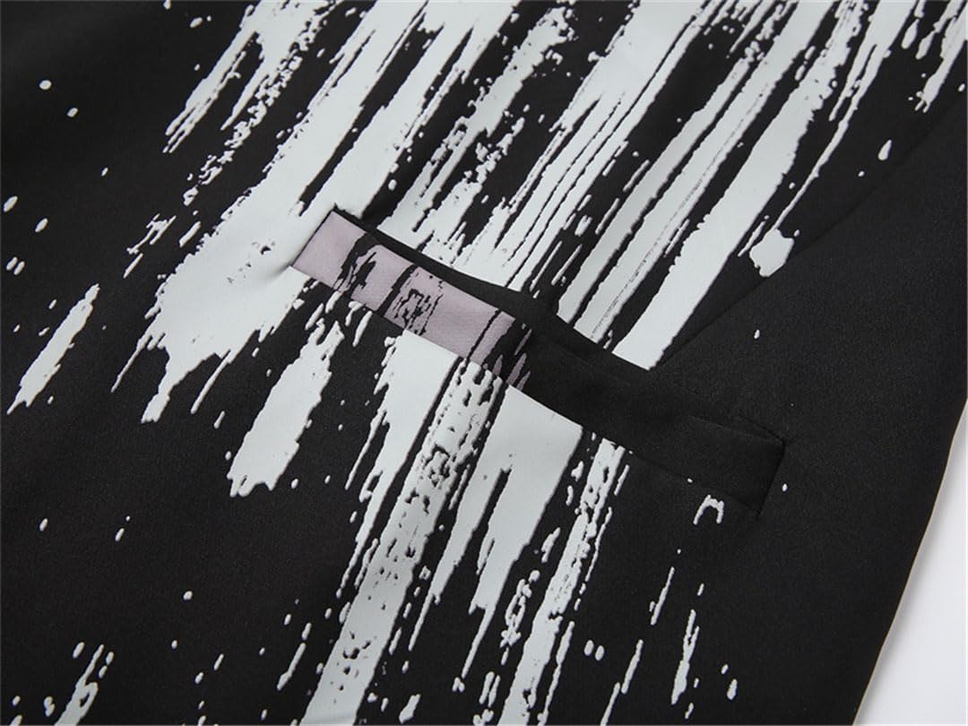 Fashion Blazers Suit Coats Women's Clothing Spring Autumn Loose Long Sleeve Printed Blazers Jackets - Image 4