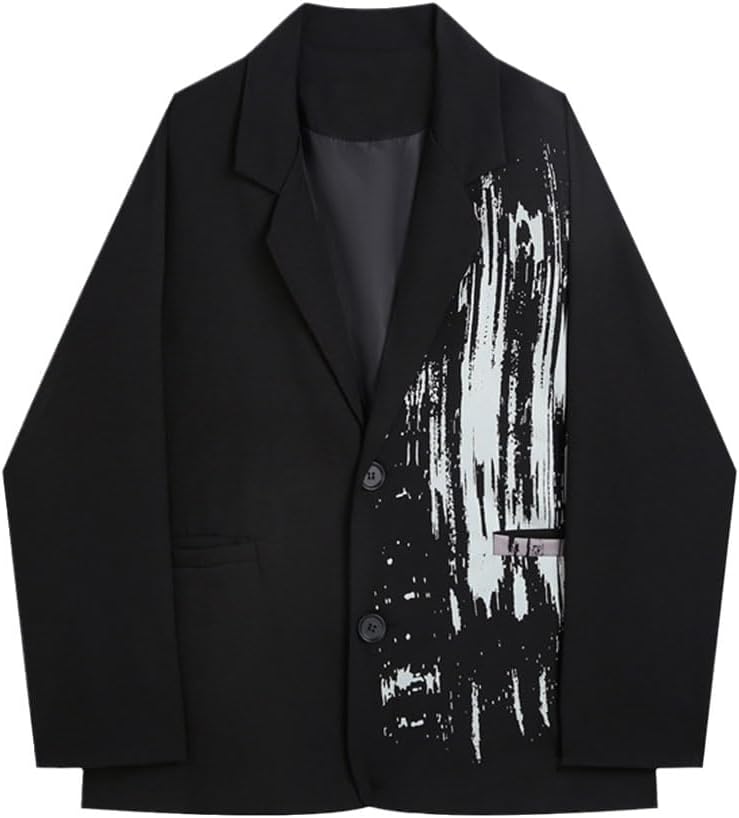 Fashion Blazers Suit Coats Women's Clothing Spring Autumn Loose Long Sleeve Printed Blazers Jackets