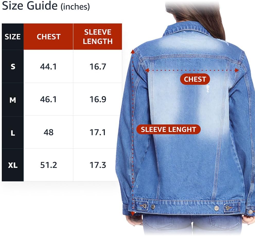 Fashion Illustration Women's Casual Denim Jacket - Cool Art Clothing - Unique Design Apparel - Image 4