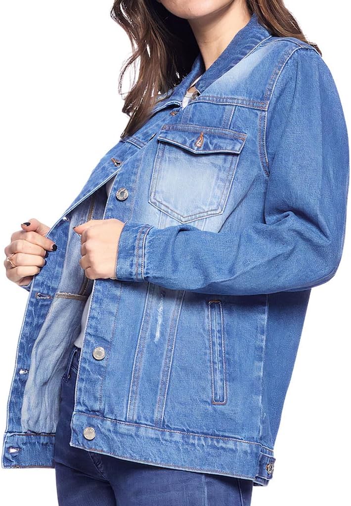 Fashion Illustration Women's Casual Denim Jacket - Cool Art Clothing - Unique Design Apparel - Image 3