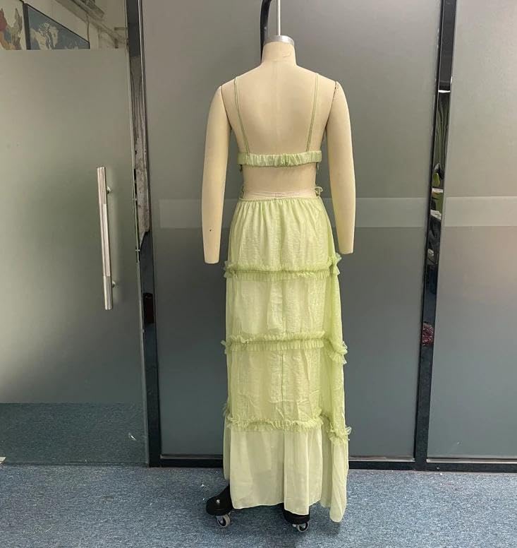 Fashion Summer Casual Sexy Dresses Elegant Strap Lace Perforated Female Clothing Outfits - Image 7