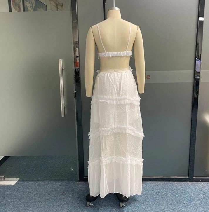 Fashion Summer Casual Sexy Dresses Elegant Strap Lace Perforated Female Clothing Outfits - Image 5