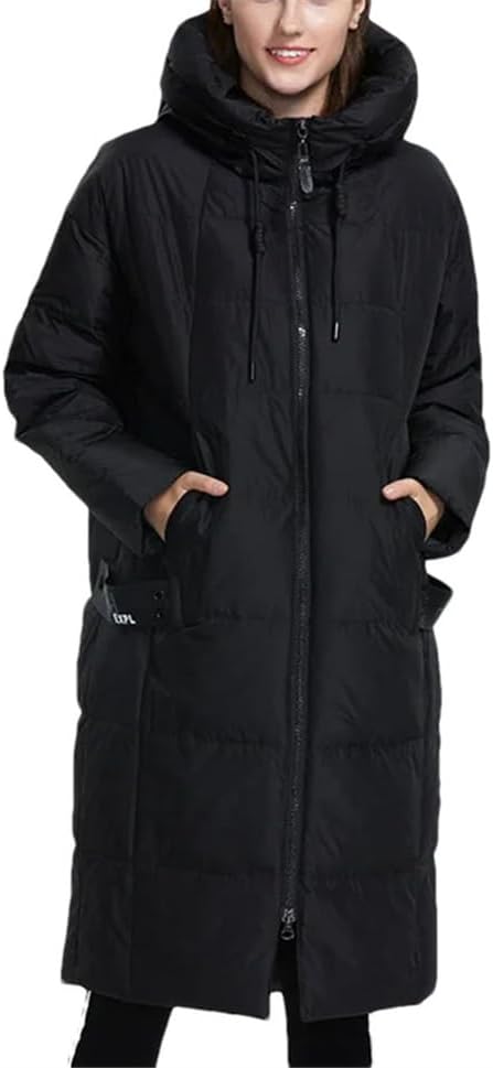 Haitpant Winter Down Jacket Loose Clothing Outerwear With A Hood Fashion Style Winter Coat - Image 7