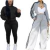 KANSOON Womens Sweatsuits 2 Piece Set Fall Fashion Clothes X-Large