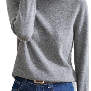 Kelsiop Cashmere Sweater Women's Pullover Fashion Winter Pullover Standard Clothes 100% Cashmere Knitwear