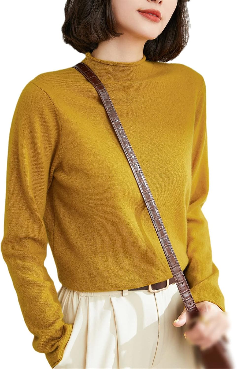 Kelsiop Cashmere Sweater Women's Pullover Fashion Winter Pullover Standard Clothes 100% Cashmere Knitwear - Image 10