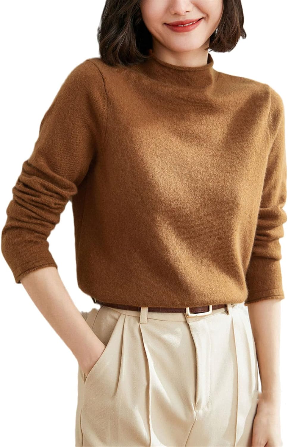 Kelsiop Cashmere Sweater Women's Pullover Fashion Winter Pullover Standard Clothes 100% Cashmere Knitwear - Image 13