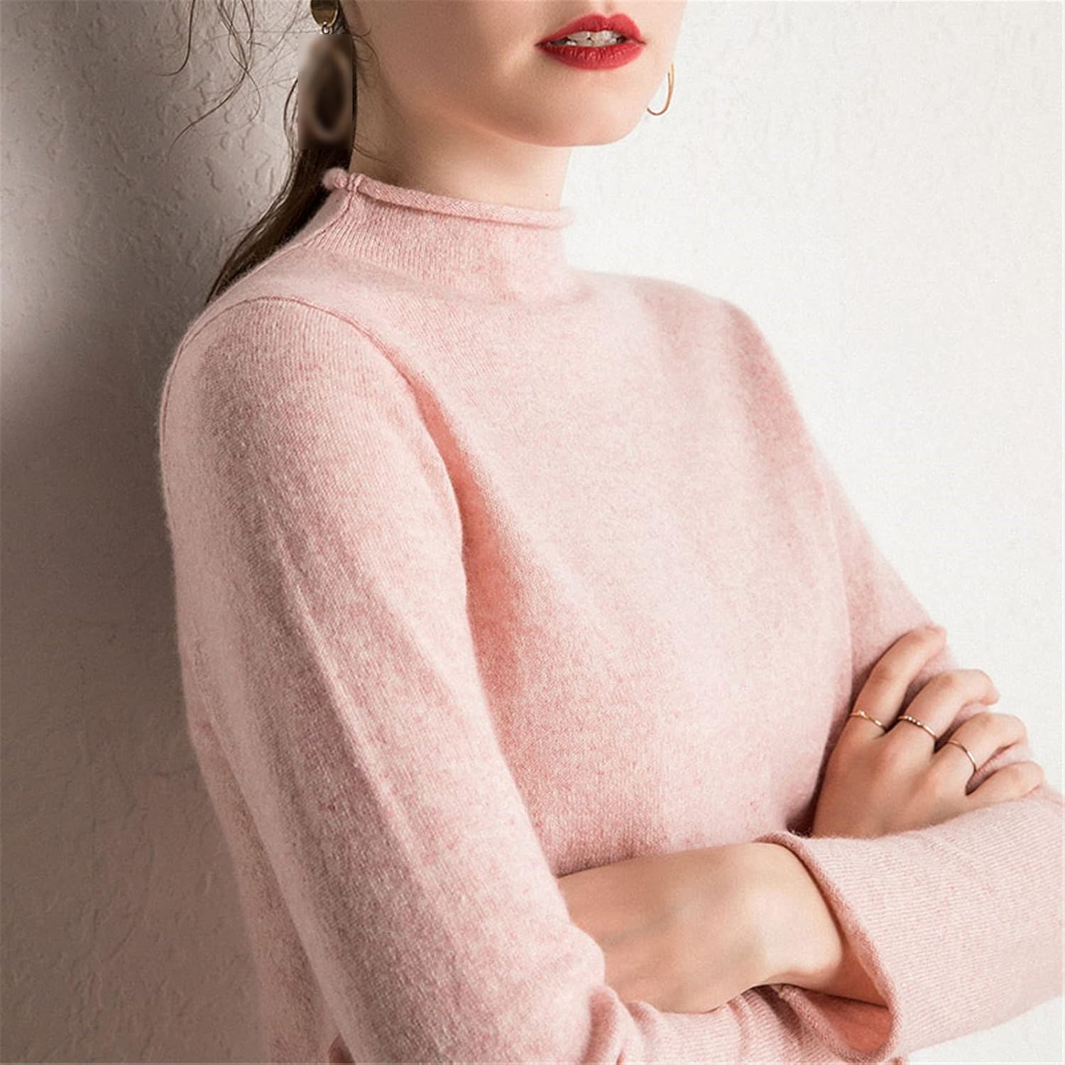 Kelsiop Cashmere Sweater Women's Pullover Fashion Winter Pullover Standard Clothes 100% Cashmere Knitwear - Image 6