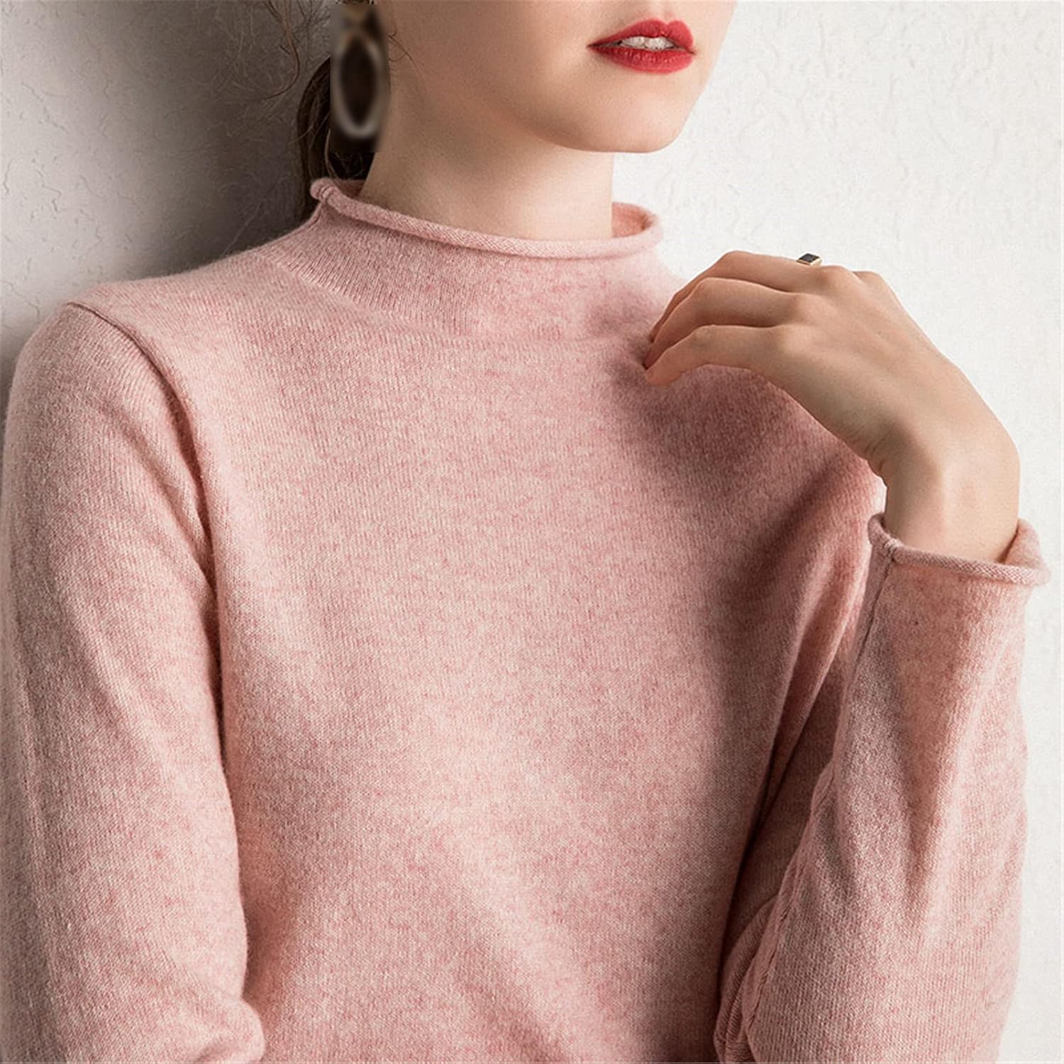 Kelsiop Cashmere Sweater Women's Pullover Fashion Winter Pullover Standard Clothes 100% Cashmere Knitwear - Image 5