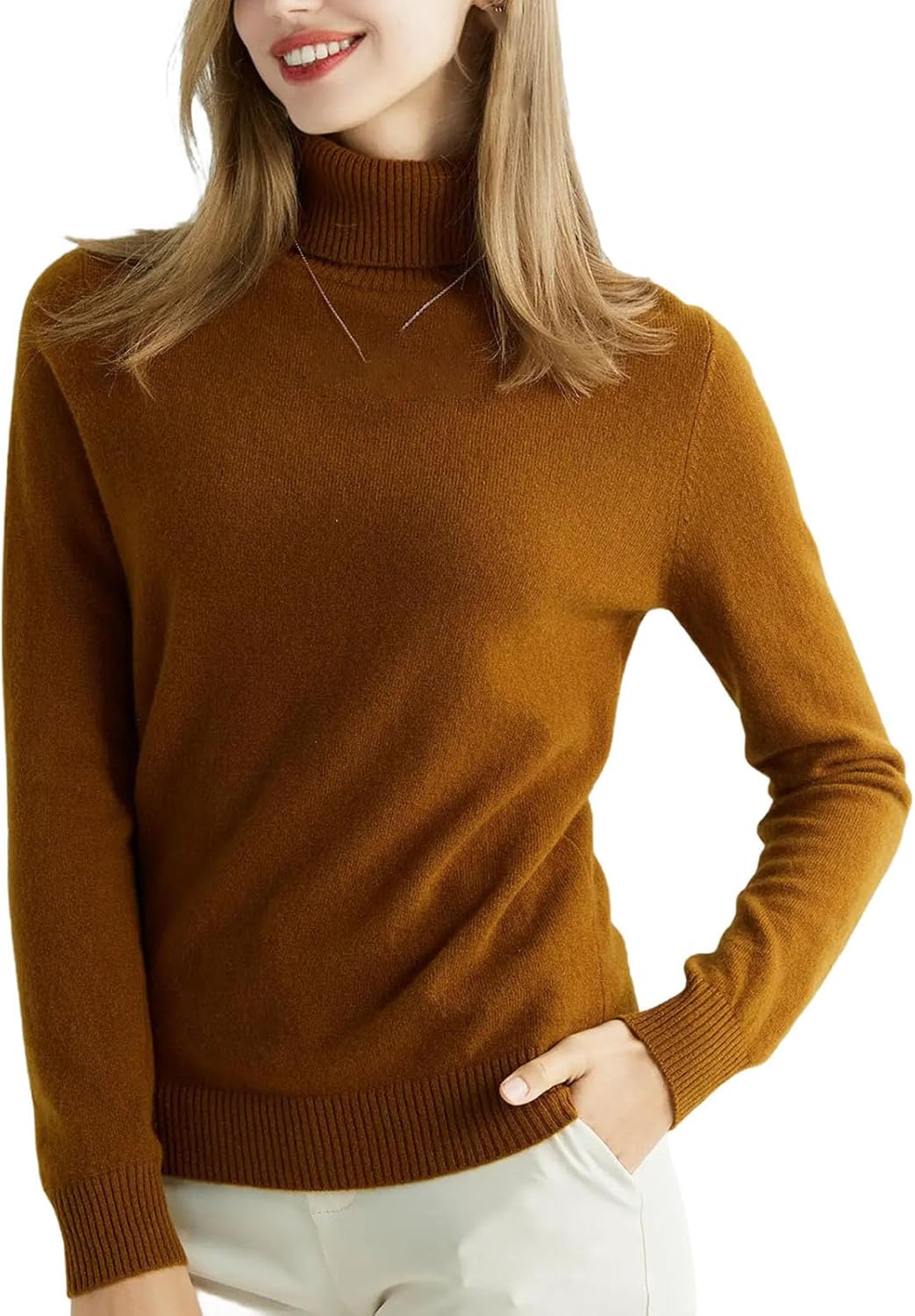 Knitted Sweater Coat Cashmere Sweater Women Wool high Collar Fashion Pullover Solid Color Pullover Women's Clothing - Image 20