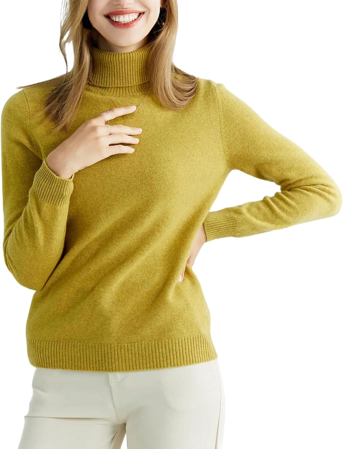 Knitted Sweater Coat Cashmere Sweater Women Wool high Collar Fashion Pullover Solid Color Pullover Women's Clothing - Image 19