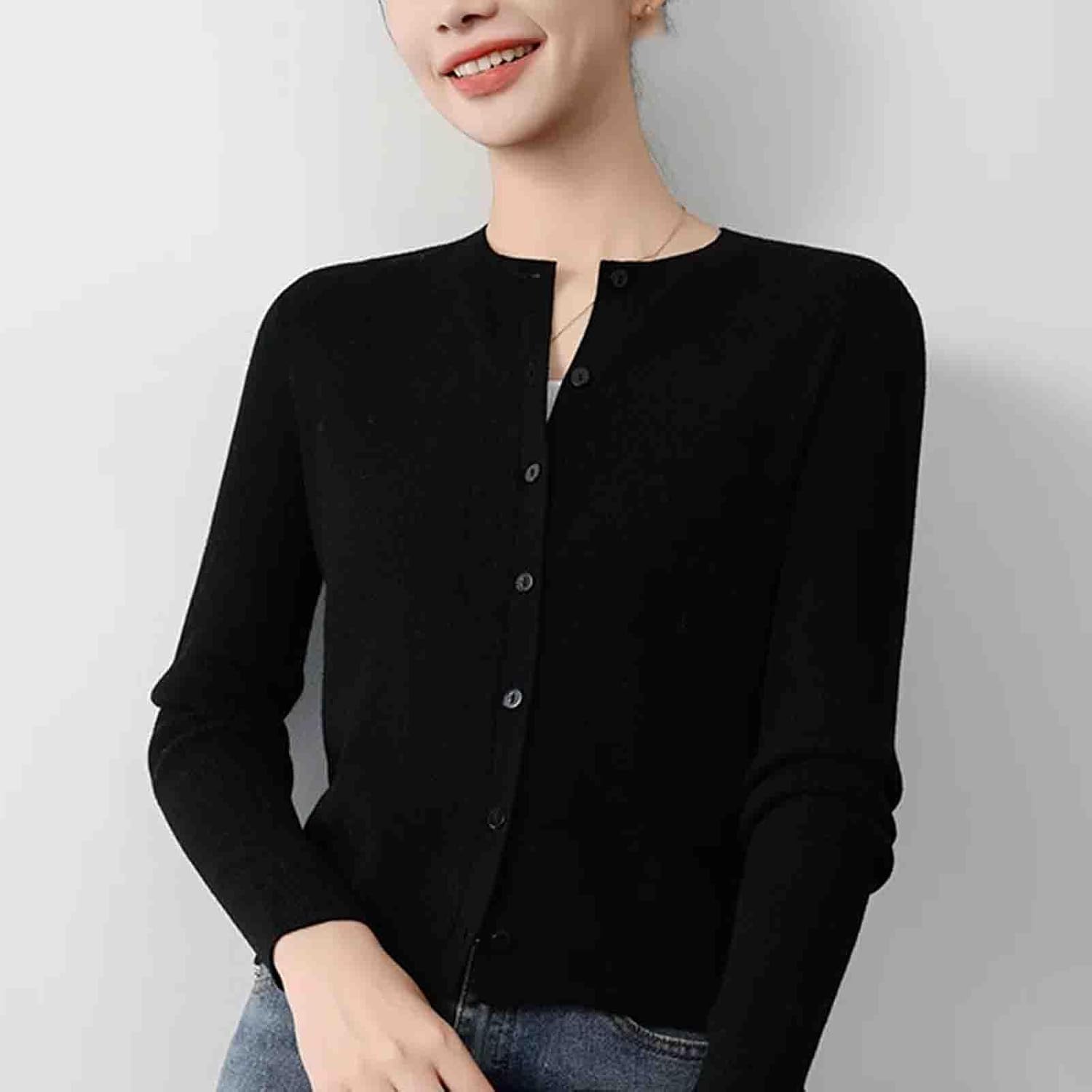 O-Neck Cardigan Sweater Women Knitted Clothing Female Long Sleeve Tops Knitwears Fashion Basics Sweater Quality - Image 7