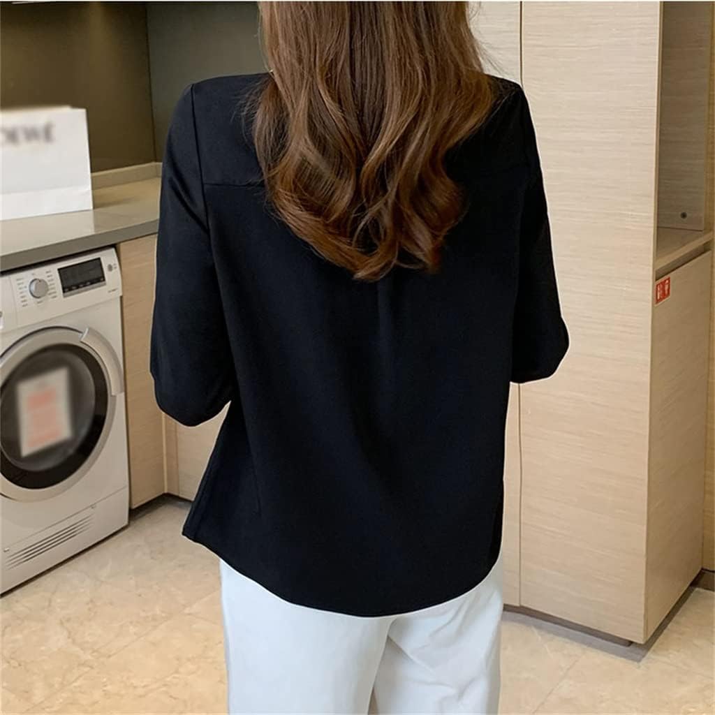 Office Lady V Neck Black Long Sleeve Tops Comfortable T Shirts Spring Autumn Women's Clothing - Image 5