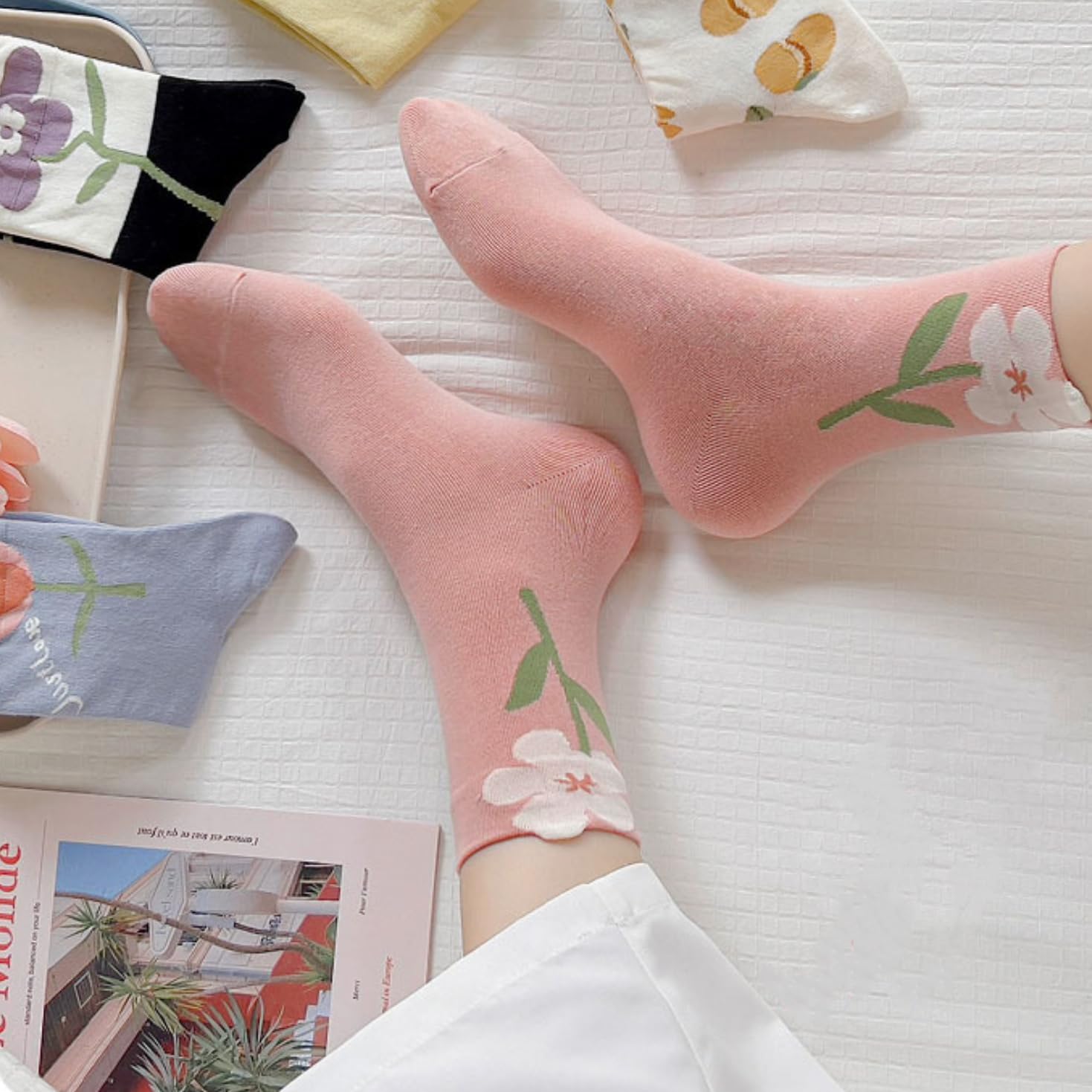 OTAODKA Cute Cotton Socks for Women and Girls Novelty Ankle Athletics Sock - Image 9