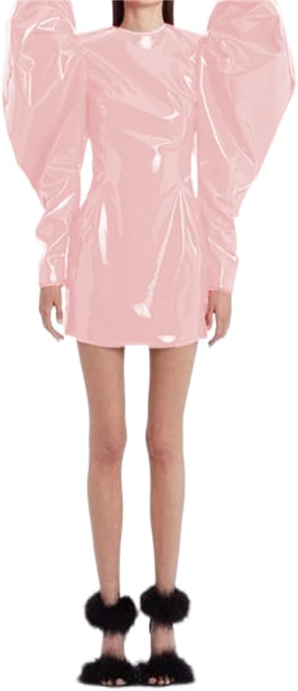 Sexy Women Fashion Big Puff Long Sleeve Mini Dress Slim Sheath Bodycon Party Club Mini Dress Streetwear Spring Autumn Clothes - Image 10