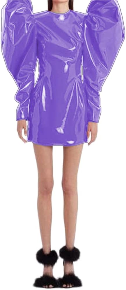 Sexy Women Fashion Big Puff Long Sleeve Mini Dress Slim Sheath Bodycon Party Club Mini Dress Streetwear Spring Autumn Clothes - Image 18