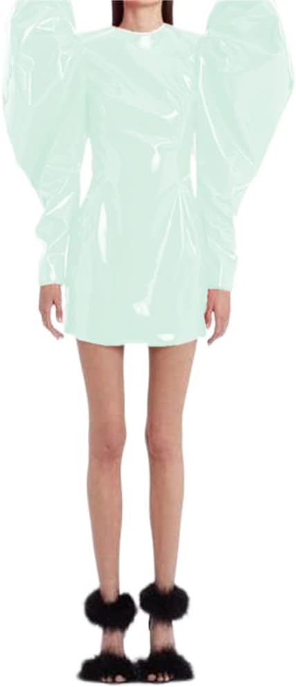 Sexy Women Fashion Big Puff Long Sleeve Mini Dress Slim Sheath Bodycon Party Club Mini Dress Streetwear Spring Autumn Clothes - Image 15