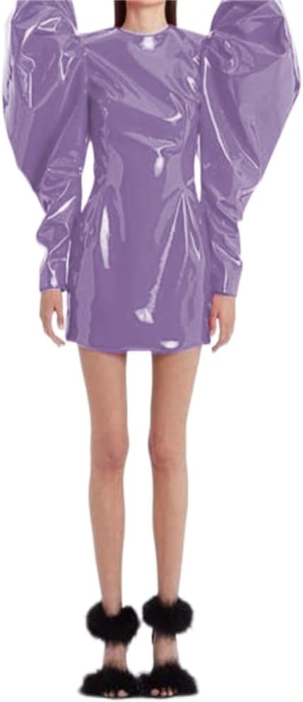 Sexy Women Fashion Big Puff Long Sleeve Mini Dress Slim Sheath Bodycon Party Club Mini Dress Streetwear Spring Autumn Clothes - Image 26