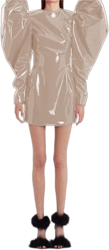 Sexy Women Fashion Big Puff Long Sleeve Mini Dress Slim Sheath Bodycon Party Club Mini Dress Streetwear Spring Autumn Clothes - Image 13