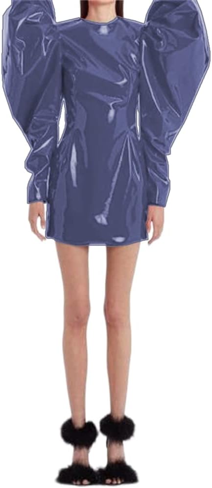 Sexy Women Fashion Big Puff Long Sleeve Mini Dress Slim Sheath Bodycon Party Club Mini Dress Streetwear Spring Autumn Clothes - Image 14