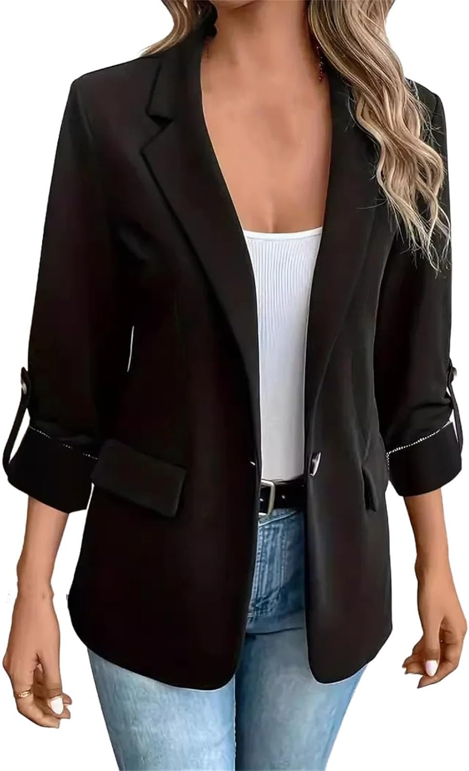 Suit jacket for Women Winter Fashion Solid Color Versatile Long Sleeved Y2k for Female Clothing - Image 10