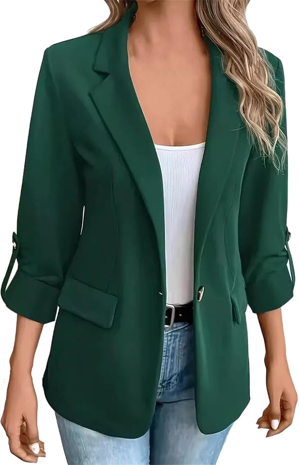 Suit jacket for Women Winter Fashion Solid Color Versatile Long Sleeved Y2k for Female Clothing - Image 11