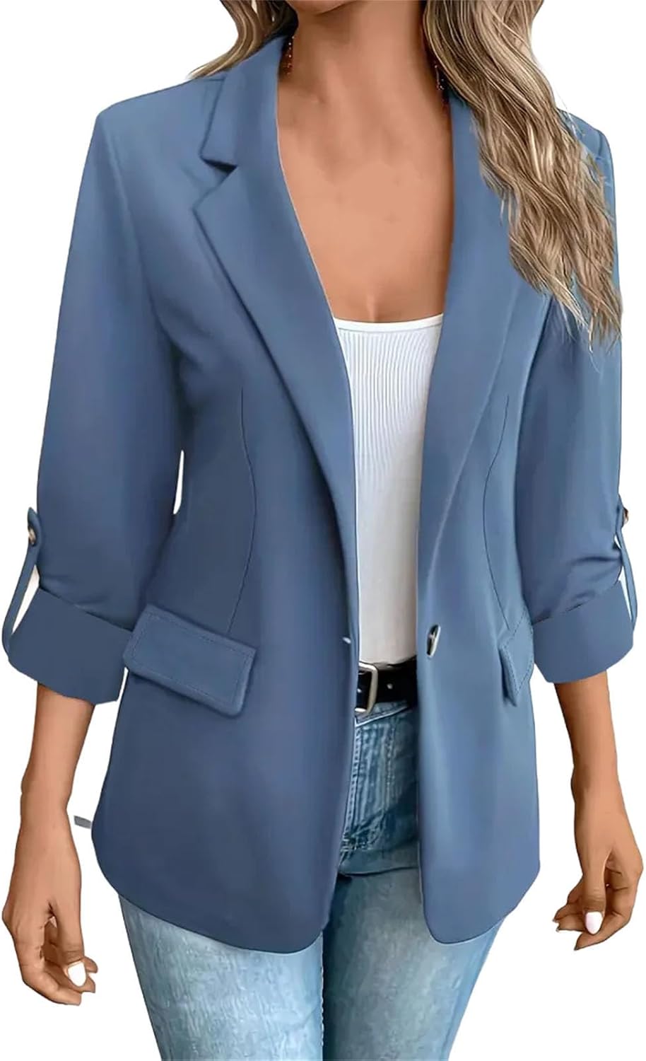 Suit jacket for Women Winter Fashion Solid Color Versatile Long Sleeved Y2k for Female Clothing - Image 12