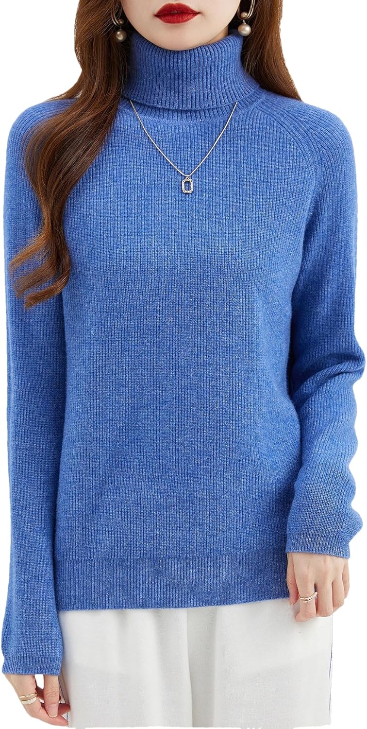 Sweater Women's Turtleneck Sweater Pullover Fall Winter Long Sleeve Jerseys Warm Tops Knit Jumpers Clothing - Image 14