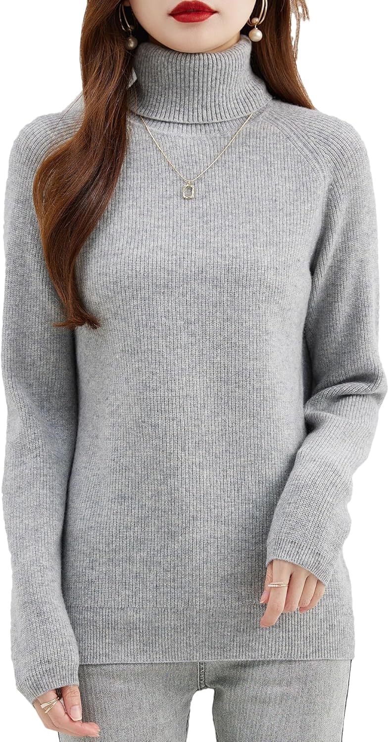 Sweater Women's Turtleneck Sweater Pullover Fall Winter Long Sleeve Jerseys Warm Tops Knit Jumpers Clothing - Image 10