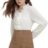 Sweet Style Winter Clothes V-Neck Bottoming Shirt for Women