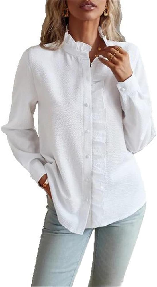 WINSUNNY Color Elegant Long Sleeve Clothing Fashion Ladies Tunic Casual Tshirt - Image 9