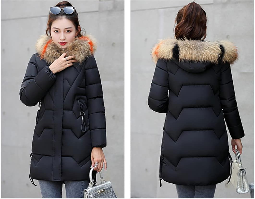 Winter Parka Coat Women Korean Loose Fashion Hooded Jacket White Red Black M-3XL Plus Size Slim Warmth Clothing - Image 2