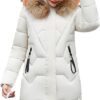 Winter Parka Coat Women Korean Loose Fashion Hooded Jacket White Red Black M-3XL Plus Size Slim Warmth Clothing White XL