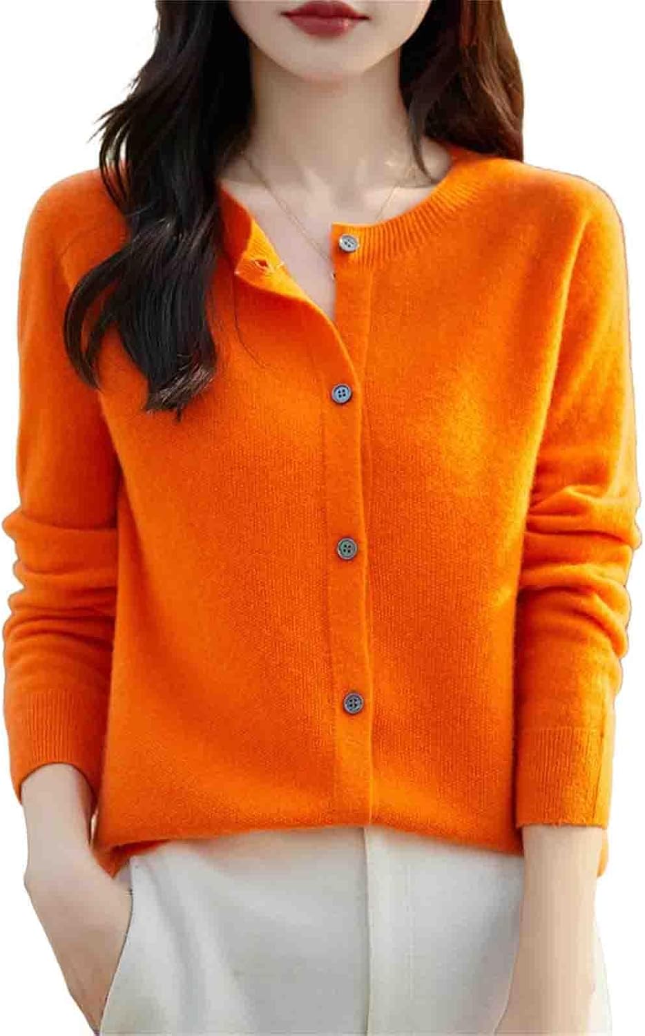Winter Women Sweater Wool Knitwear Fashion Solid Cardigan Classic Long Sleeve Clothing Tops - Image 19