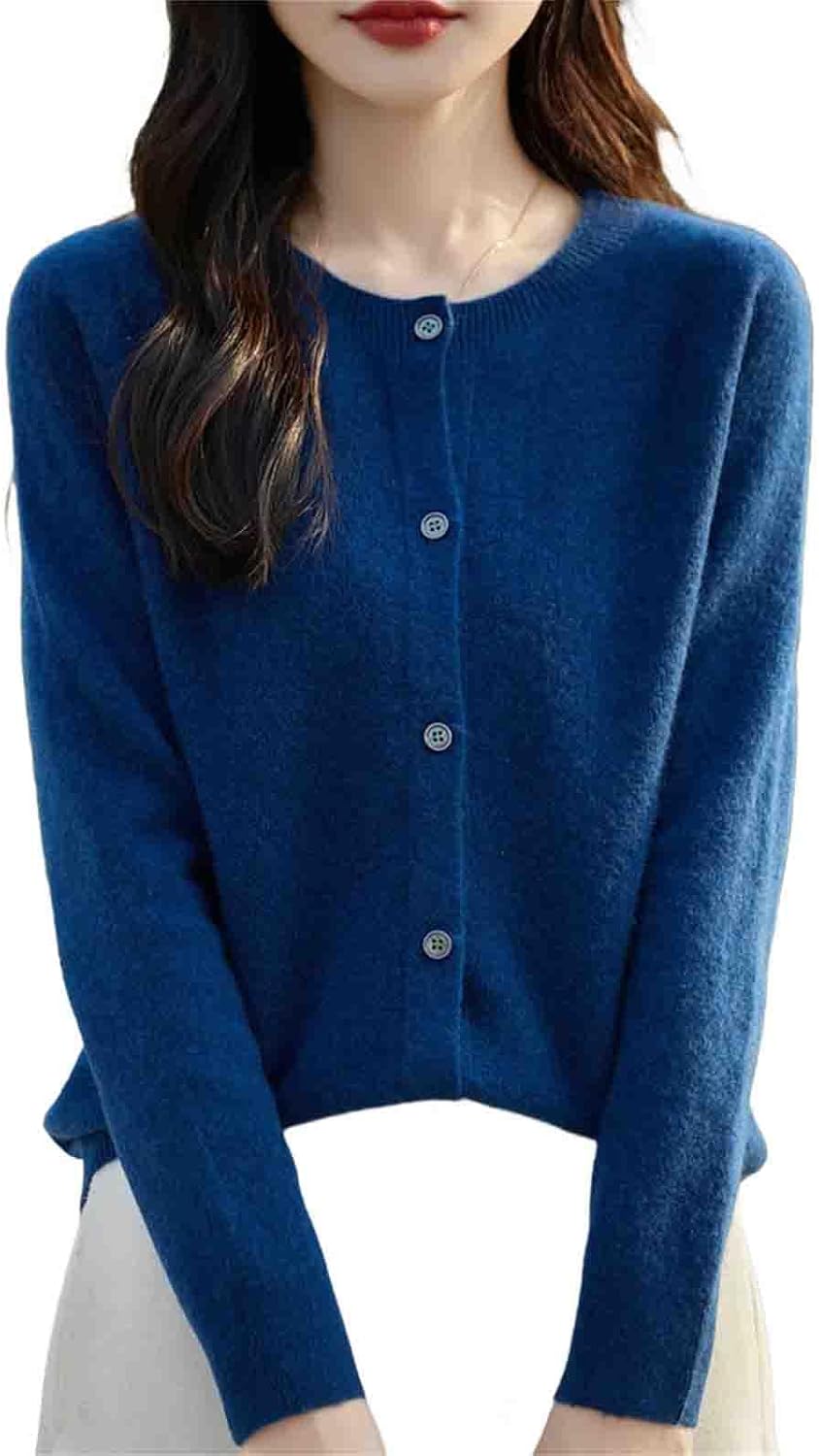 Winter Women Sweater Wool Knitwear Fashion Solid Cardigan Classic Long Sleeve Clothing Tops - Image 12