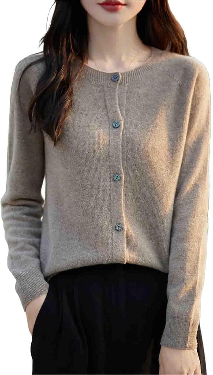 Winter Women Sweater Wool Knitwear Fashion Solid Cardigan Classic Long Sleeve Clothing Tops - Image 15