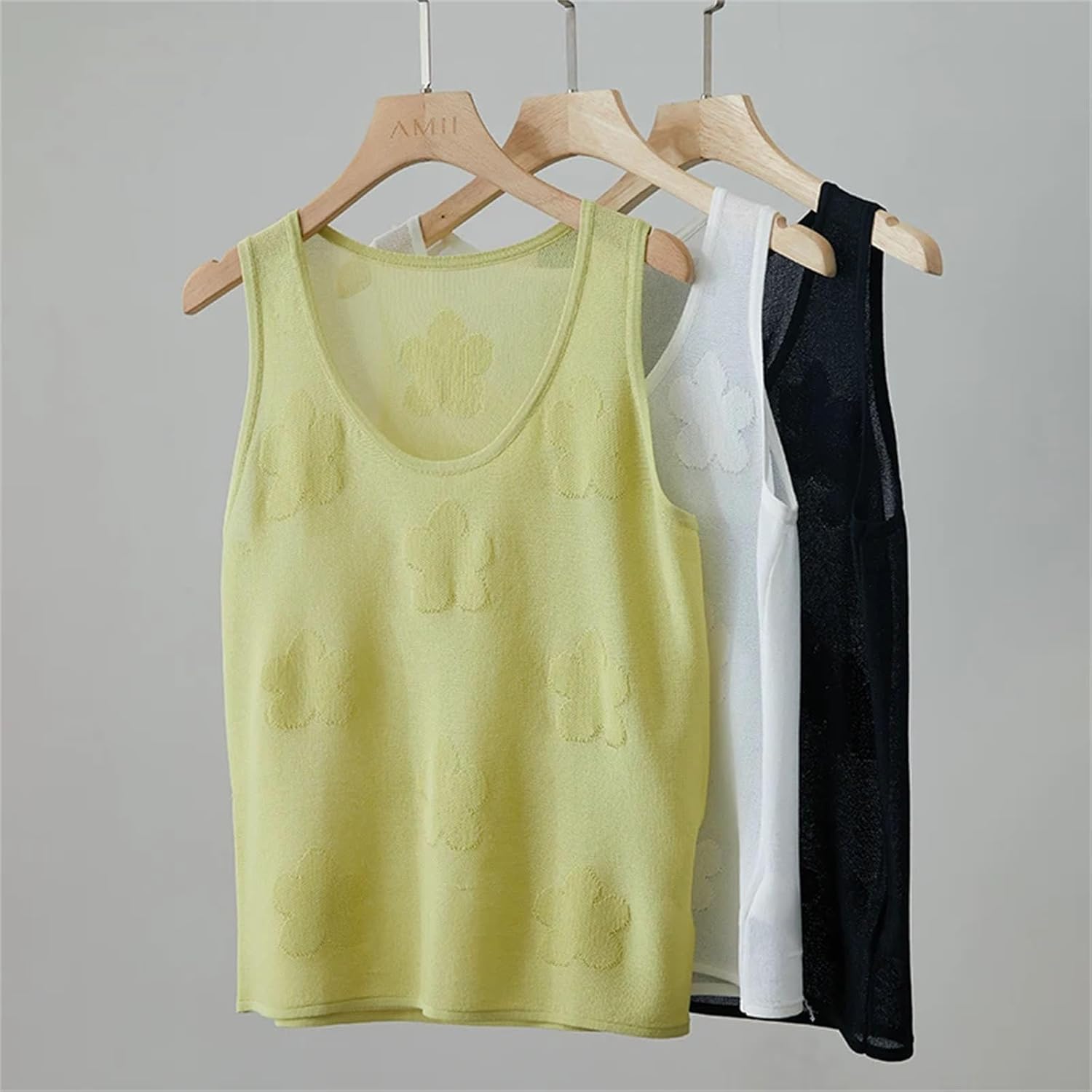 Women Knitted Camisole Solid Sleeveless U-Neck Casual Tops for Woman Fashion Office Lady Clothing - Image 6