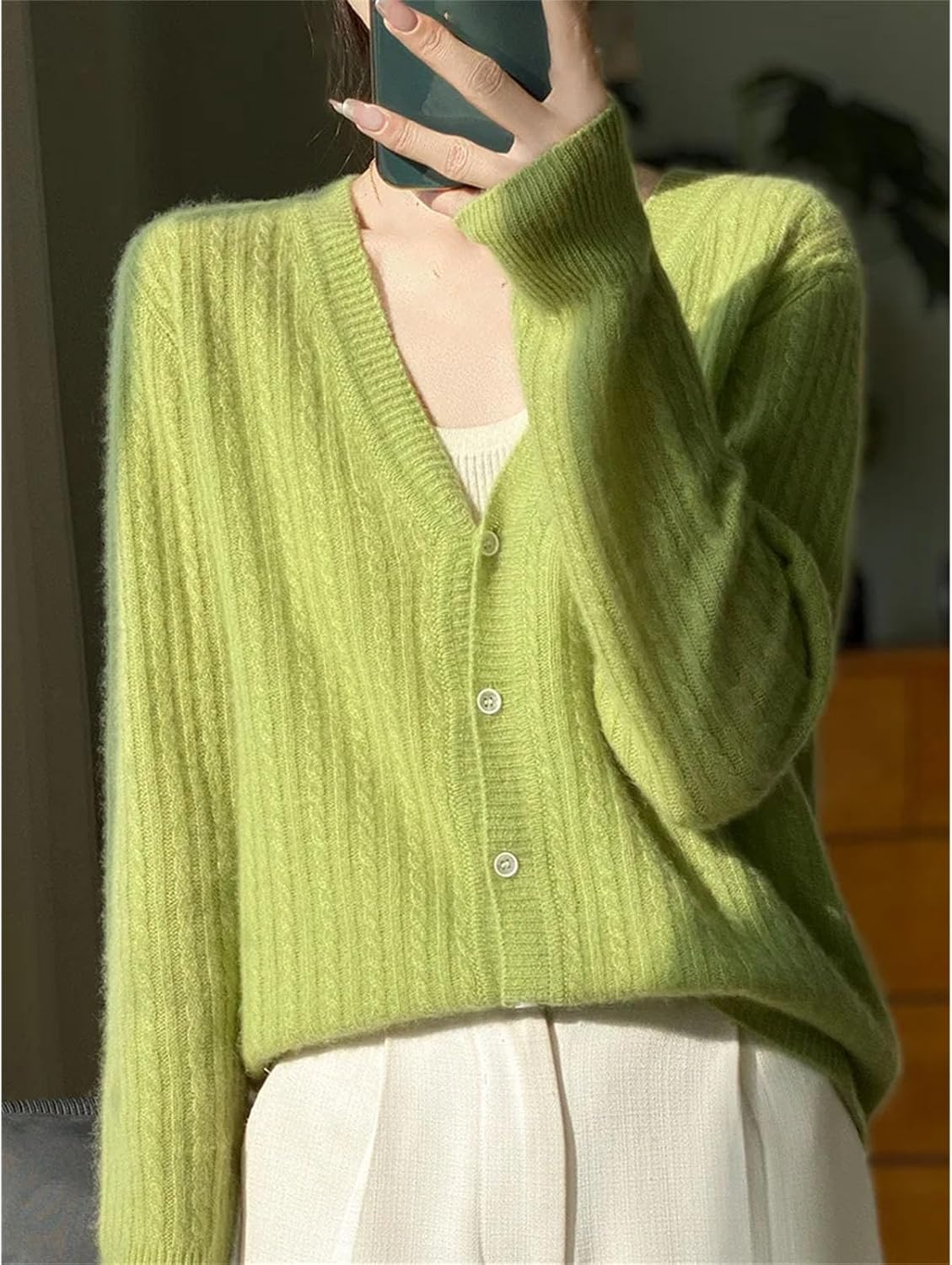 Women's Cardigan Sweaters Lightweight Oufits Clothes Fashion Trendy Long Sleeve Tops Casual Jackets - Image 4