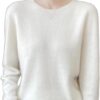 Women's Crewneck Sweater Pullover Soft Knitted Sweaters Pullover O-Neck Long Sleeve Women Knitwear Clothing