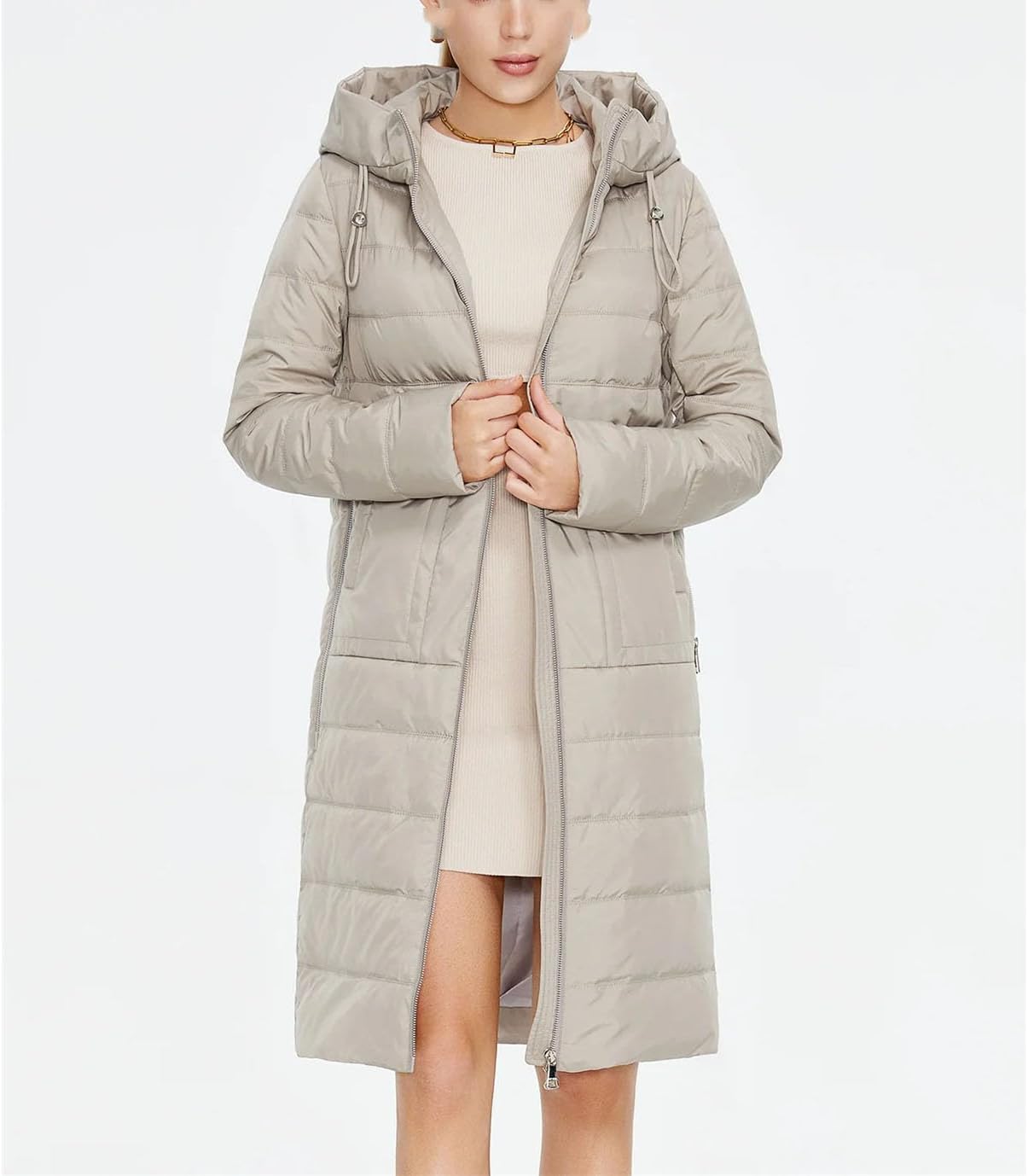 Women's Jacket Warm Long Parkas Lapel Outerwear Female Clothing Fashion Long Warm Jacket Women Quilted Coat - Image 3