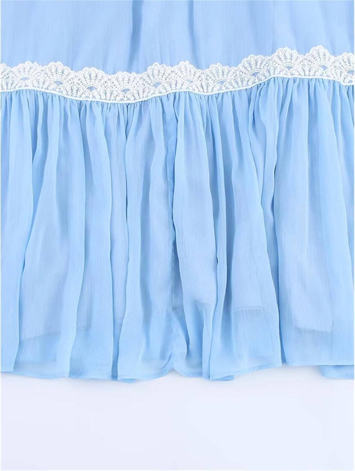 Women's Products Clothing Fashionable Lined V-Neck Thin Sling Drape Dress Spaghetti Strap Vestidos - Image 6