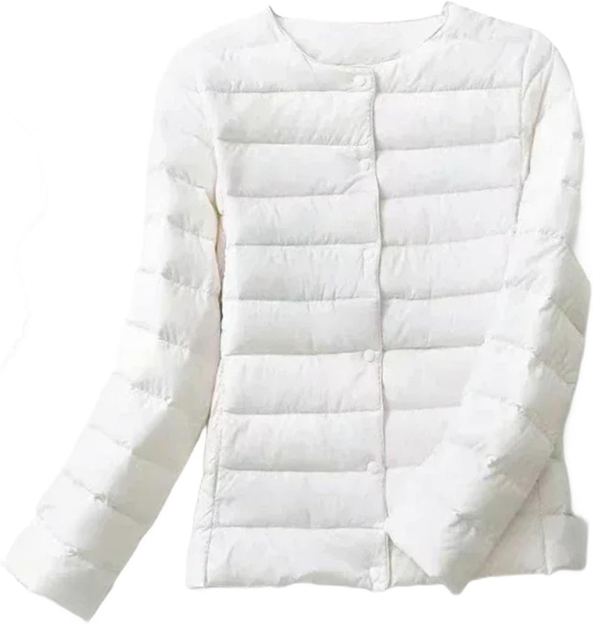 Women's Winter Clothing in Solid Color Winter Version Fashion Coats Round Neck Women's Clothing - Image 17